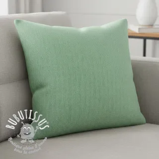 Tissu mélange lin et cotton Fishbone green