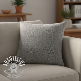 Tissu mélange lin et cotton Fishbone black