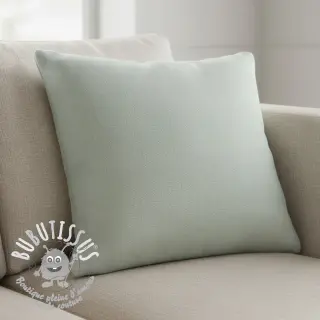 Tissu mélange lin et cotton Fishbone light mint