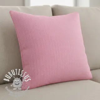 Tissu mélange lin et cotton Fishbone fuchsia