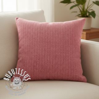 Tissu mélange lin et cotton Fishbone red