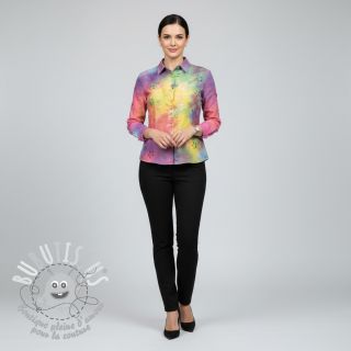 Tissu coton EMBROIDERY Tie dye Della design A