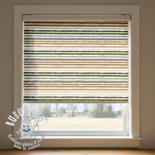 Tissu coton Small stripes Snoozy old green