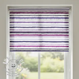 Tissu coton Big stripes Snoozy violet