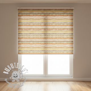 Tissu coton Small stripes Snoozy brick