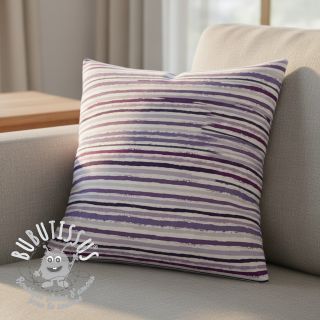 Tissu coton Small stripes Snoozy violet