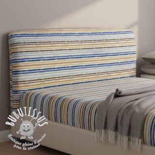 Tissu coton Small stripes Snoozy old blue