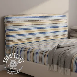 Tissu coton Small stripes Snoozy old blue