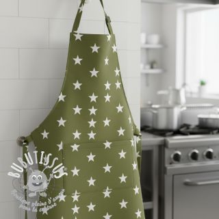 Tissu coton Stars green