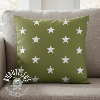 Tissu coton Stars green