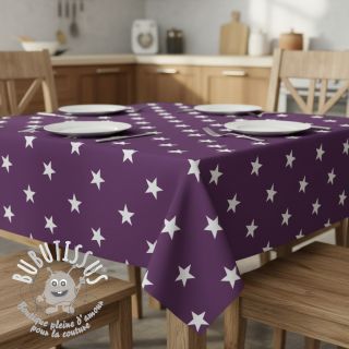 Tissu coton Stars purple