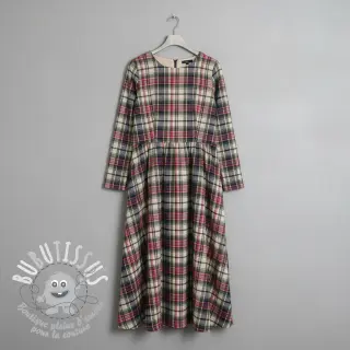 Tissu coton YARN DYED CHECK BRUSHED pickle