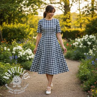 Tissu coton YARN DYED CHECK BRUSHED Silva design B