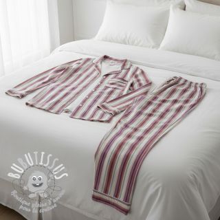 Tissu coton YARN DYED Line multi