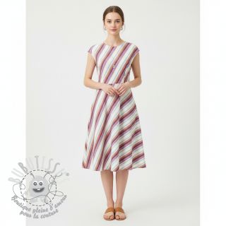 Tissu coton YARN DYED Line multi