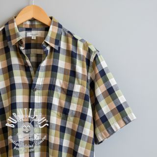 Tissu coton YARN DYED Square pickle