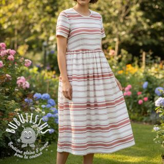 Tissu coton YARN DYED Structure brique