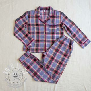 Tissu coton YARN DYED LUREX Check purple