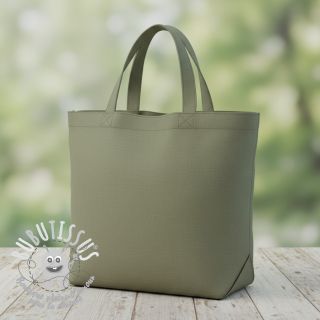 Tissu Popeline de coton olive