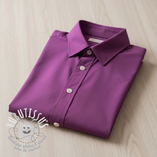 Tissu Popeline de coton mulberry