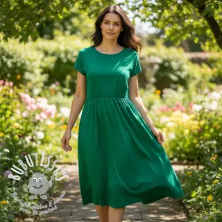 Tissu Popeline de coton emerald