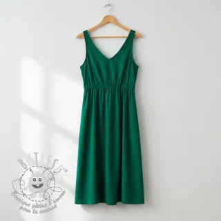 Tissu Popeline de coton dark emerald