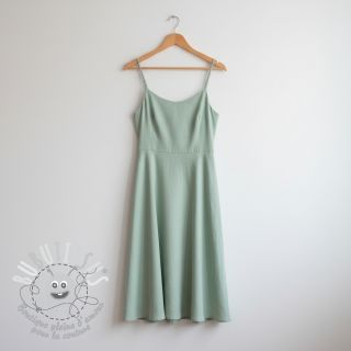 Tissu Popeline de coton dark mint