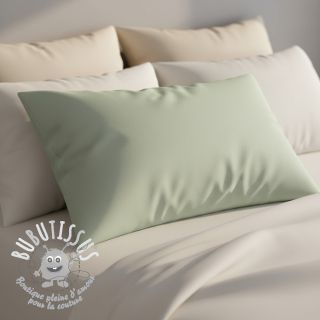 Tissu Popeline de coton sage