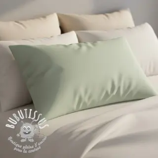 Tissu Popeline de coton sage