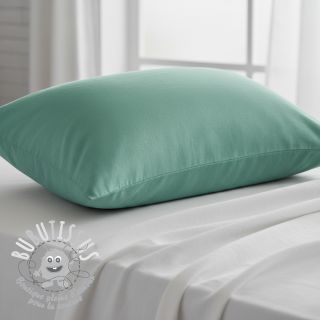 Tissu Popeline de coton cyan