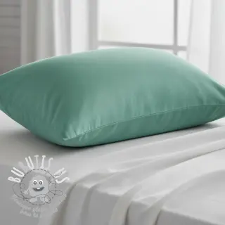 Tissu Popeline de coton cyan