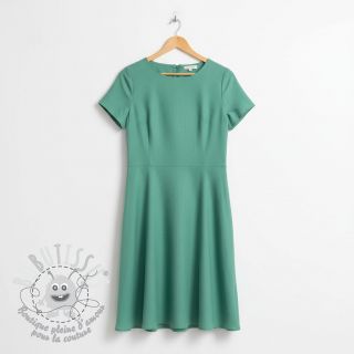 Tissu Popeline de coton cyan