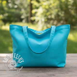 Tissu Popeline de coton light turquoise