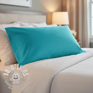 Tissu Popeline de coton light turquoise