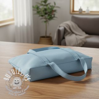 Tissu Popeline de coton light indigo