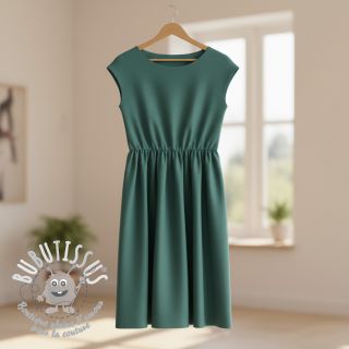 Tissu Popeline de coton dark petrol