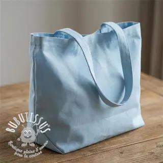 Tissu Popeline de coton blue