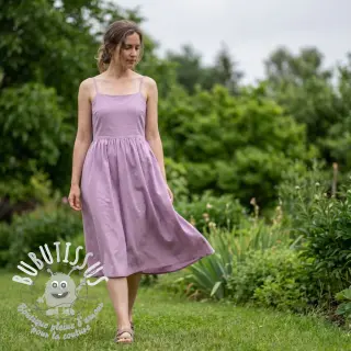 Tissu Popeline de coton lilac