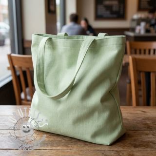 Tissu Popeline de coton light mint