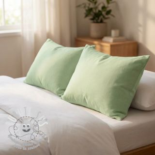 Tissu Popeline de coton light mint