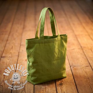 Tissu Popeline de coton green