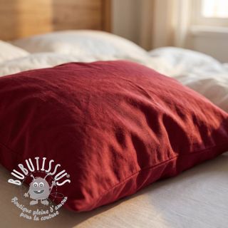 Tissu Popeline de coton wine