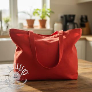 Tissu Popeline de coton red