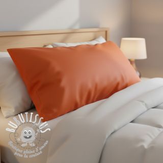 Tissu Popeline de coton flame orange