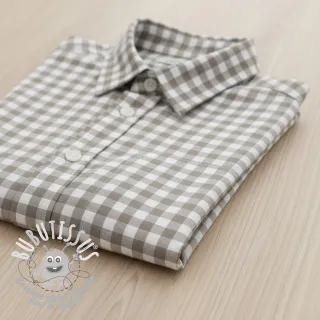 Tissu coton Check sand