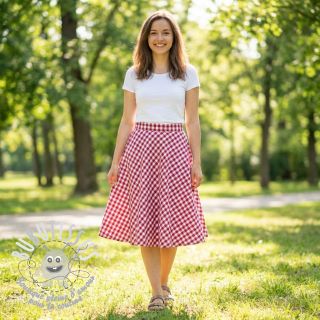 Tissu coton Check berry