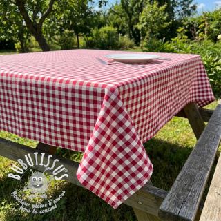 Tissu coton Check berry