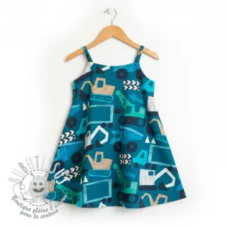 Tissu coton Vehicles petrol digital print