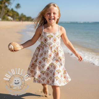 Tissu coton Motif off white digital print