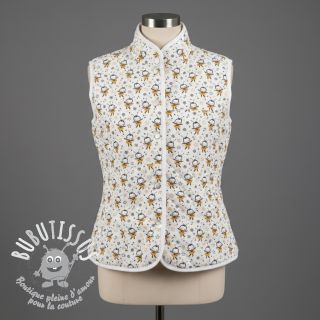 Tissu coton QUILTING Elisabetta jaune